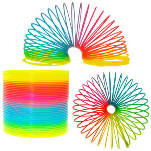 Jucarie interactiva, arc eleastic Curcubeu, diametru 7,5 cm, Jokomisiada, ZA1255