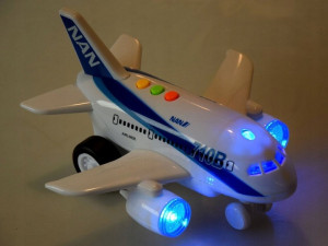 Jucarie interactiva cu lumini si sunete, Avion pentru pasageri, Jokomisiada ZA2433