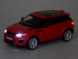 Masinuta de jucarie, Land Rover, cu usa, lumini, sunete, sistem de propulsie cu arc, Rosie