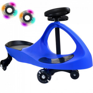 Masinuta pentru copii, cu lumini, sistem de deplasare Wiggle&Go, Severno, Balance, Albastra