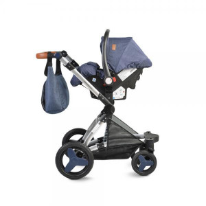 Moni - Scaun auto pentru copii, grupa 0+, de nastere pana la 13 kg, Veyron Light Grey