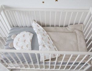 Perna plata cu urechi, pentru bebelusi, 35x28 cm, Tiny Star, Sweet Rainbow