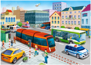 Puzzle pentru copii, City Square, 120 de piese