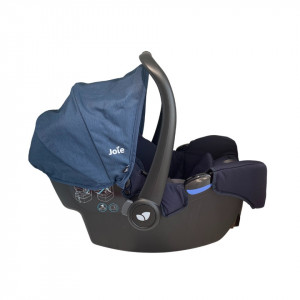 Set 4 in 1 - Carucior Copii Hot Mom Premium Dark Grey 2 in 1 + Scoica auto Joie Gemm Navy Blazer , 0-13kg + Baza isofix i-Base