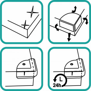 ZOPA - Set 4 protectii pentru colturi
