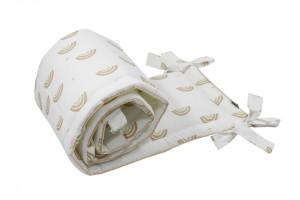 Aparatoare pentru patut copii, Bumbac, 30 cm x 180 cm, Tiny Star Rainbow