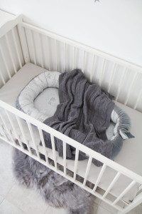 Babynest Mist & Steel Cuib Pentru Bebelusi, Ajustabil, Portabil, Reductor Patut, Tiny Star