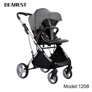 Carucior Reversibil pentru copii, 0-3 ani, pana la 20 kg, Dearest, 1208 Grey