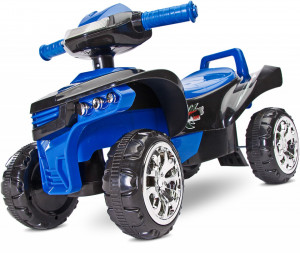 Jucarie ride-on cu sunete si lumini pentru Copii, Toyz MINI RAPTOR 2 in 1 Gri