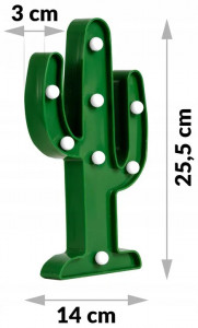 Lampa de veghe, decor pentru camera copilului, Ricokids, Cactus