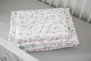Lenjerie de pat pentru copii Tiny Star Floral 100 x 75 cm