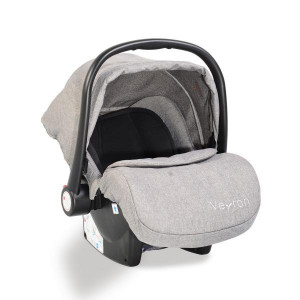 Moni - Scaun auto pentru copii, grupa 0+, de nastere pana la 13 kg, Veyron Light Grey
