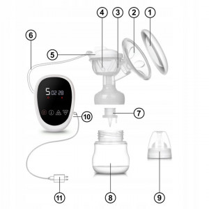 Pompa electrica de san, Berdsen, BL-903, cu baterii, modul de stimulare, aspirare si functie masaj