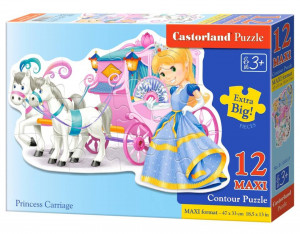 Puzzle pentru copii, Caleasca printesei, 12 de piese