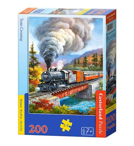 Puzzle pentru copii, Train Crossing, 200 de piese