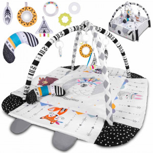 Ricokids - Covoras educativ pentru copii Boho, 110 cm x100 cm