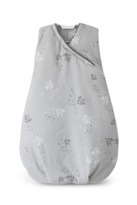 Sac de dormit pentru bebelusi, Tiny Star Mist, 75 cm, Bumbac, Gri / Imprimeu