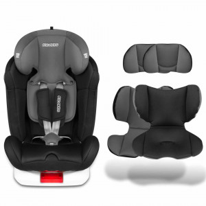 Scaun auto pentru copii, 0 - 36 kg, sistem isofix, rotatie 360 grade, de la nastere la 12 ani, Ricokids, Spinway Pro, Negru