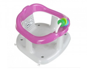 Scaun de baie bebelusi Panda Grey-Pink