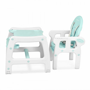 Scaun de masa 5 in 1, balansoar, hranire, joaca, scaun cu masa, Ricokids, Sinco, Turcoaz