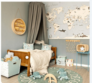 Set Patut Transformabil din Lemn Masiv de Pin, MDF, 140 x 70 cm, pentru copii si junior, 3 trepte de reglare inaltime, 3 lamele detasabile, Woodies Safe Dreams, Smooth, Alb + Saltea pentru patut copii, Mykids, Cocos, Confort II, 140 x 70 x 10 cm