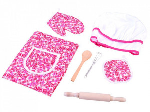 Set - Sort pentru Micul Bucatar cu 7 accesorii, Jokomisiada, ZA2941, Roz