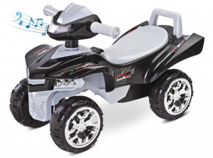 Jucarie ride-on cu sunete si lumini pentru Copii, Toyz MINI RAPTOR 2 in 1 Gri