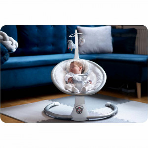 Leagan electric pentru copii, multifunctional, 5 viteze, 16 melodii, jucarii interactive, Ricokids, 70500, Gri