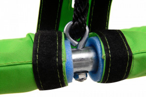 Leagan pentru copii rotund, tip cuib de barza, suspendat, 100 cm, 150 kg, Severno, Verde