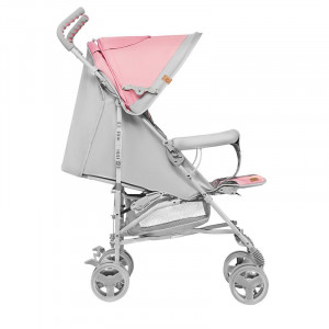Lionelo - Carucior sport pentru copii Elia Tropical, Cu husa de picioare, Cu plasa de tantari, Roz
