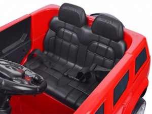 Masinuta electrica cu 2 locuri pentru copii, 2 motoare 12V , 2 baterii 6V/4Ah, telcomanda 2.4Ghz, Hummer Velocity, Alb