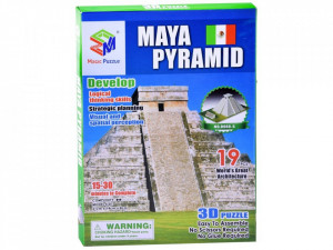 Puzzle 3d, Marile Arhitecturi ale lumii, Piramida din Maya, 19 piese