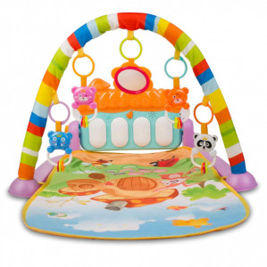 Ricokids - Covoras educational pentru copii, XXL, 3in1, interactiv, cu pian multifunctional detasabil