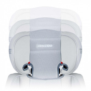 Ricokids - Scaun auto transformabil, Inaltator auto, 2 grupe de varsta, 15-36 kg, Sandro, Light Grey