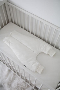 Sac de dormit pentru copii 1-3 ani Tiny Star Creme, 76-83 cm, Bumbac, Crem