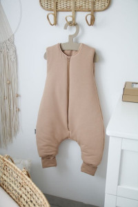 Sac de dormit pentru copii 1-3 ani Tiny Star Sepia, 76-83 cm, Bumbac, Maro