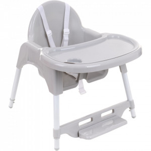 Scaun de masa transformabil, tavita detasabila, suport detasabil, Severno, Basic, Grey
