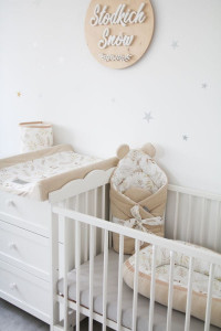 Tiny Star - Husa Pentru Salteaua De Infasat, Grain & Ivory , 50 cm x 70 cm