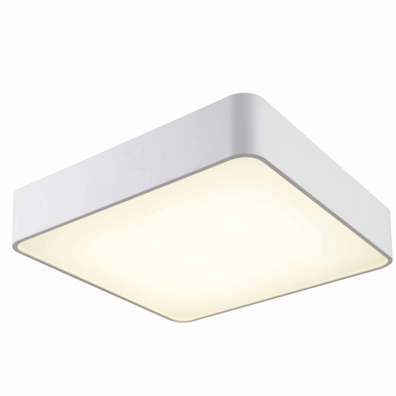 Plafoniera Moderna Alba Patrata Cu Led K Mantra Cumbuco M