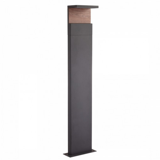 Lampa grafit, Lampa pentru exterior, Stalp exterior, Lampa exterior, Lampa exterior grafit, Lampa pentru exterior, Lampa detalii lemn, Iluminat terasa, Lampa iluminat alee, Iluminat exterior, Iluminat alee, Lampa iluminat terasa