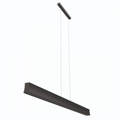 Lustra neagra, Lustra moderna neagra, Lustra neagra din metal, Lustra moderna neagra, Lustra living, Lustra living neagra, Lustra moderna, Lustra dormitor, Lustra dormitor neagra, Lustra metal, Lustra cu led, Lustra forma liniara, Lustra minimalista