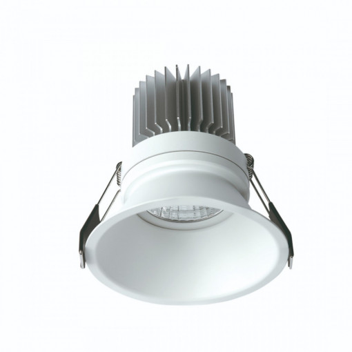 Spot incastrat FORMENTERA Alb 4000k -C0072  Culoare: Alb  Dimensiuni: Diametru 8.2cm, Inaltime 9.15cm   Material structura: Metal  Becuri:  LED 7W  Temperatura de culoare: 4000 k  Flux luminos: 650 Lm