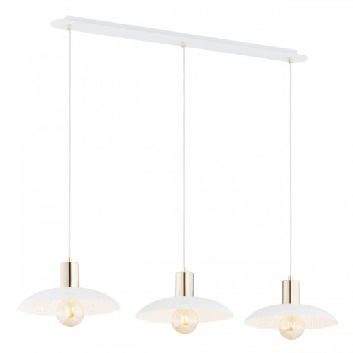 Lustra moderna alba cu 3 pendule Spirit