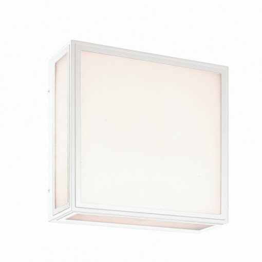 Plafoniera exterior, Plafoniera exterior alba, Plafoniera aluminiu, Iluminat exterior, Iluminat terasa, Plafoniera terasa, Plafoniera intrare, Plafoniera moderna, Plafoniera exterior moderna, Plafoniera iluminat terasa, Plafoniera exterior patrata