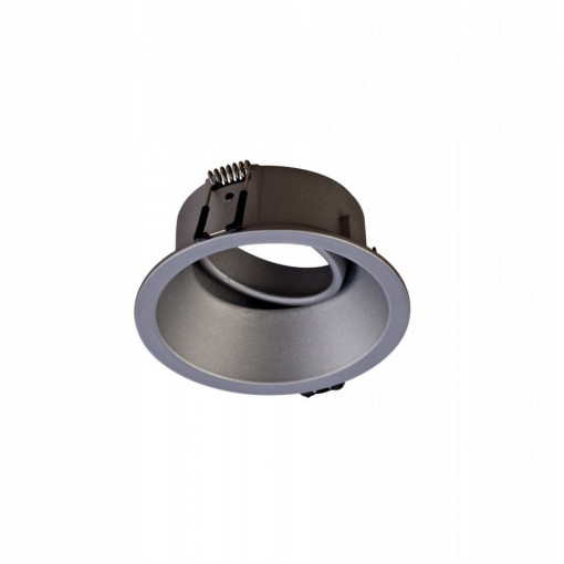 Spot incastrat COMFORT Gri -C0161  Culoare: Gri  Dimensiuni: Diametru 9.6cm, Inaltime 4cm   Material structura: Metal  Becuri:  1 x GU10 - nu este inclus