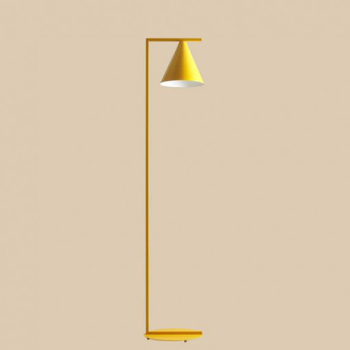 Lampadar galben, Lampadar forma dreapta, Lampa de podea galben, Lampadar modern, Lampadar living, Lampadar dormitor, Lampadar metal, Lampa de podea moderna, Lampadar modern living, Lampadar modern dormitor, Lampadar minimalist
