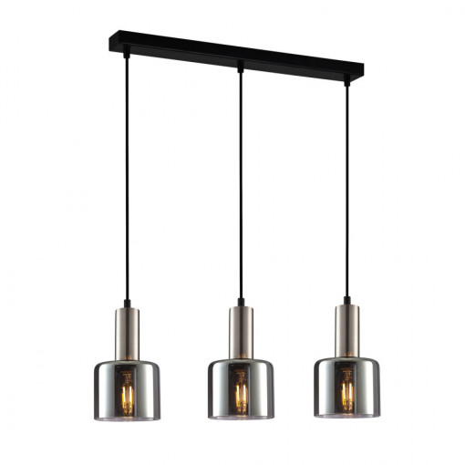 Lustra argintie, Lustra suspendata argintie, Lustra cu pendule, Lustra metal argintie, Lustra metal, Lustra moderna argintie, Lustra living, Lustra living argintie, Lustra moderna, Lustra dormitor, Lustra dormitor argintie, Lustra bucatarie, Lustra din me