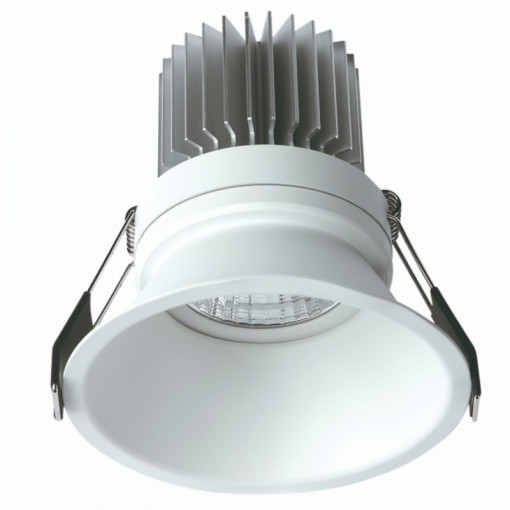 Spot incastrat FORMENTERA Alb 4000k -C0074  Culoare: Alb  Dimensiuni: Diametru 10.8cm, Inaltime 10.8cm   Material structura: Metal  Becuri:  LED 12W  Temperatura de culoare: 4000 k  Flux luminos: 1080 Lm