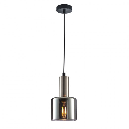 Pendul argintiu, Pendul metal, Pendul metal argintiu, Pendul iluminat insula, Pendul interior, Pendul interior culoare argintiu, Iluminat interior, Pendul masa, Iluminat masa dining, Pendul modern, Iluminat bucatarie, Pendul bucatarie, Pendul insula bucat
