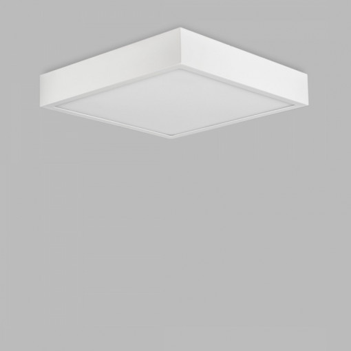 Plafoniera alba, Plafoniera moderna alba, Plafoniera patrata, Plafoniera moderna dormitor, Plafoniera moderta bucatarie, Plafoniera living, Plafoniera moderna, Plafoniera dormitor, Plafoniera dormitor metal, Plafoniera moderna metal, Plafoniera minimalist